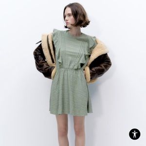 ZARA TEXTURED SHORT DRESS SIZE XXL